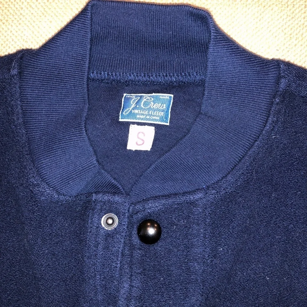 J. Crew Vintage Fleece Button Cardigan